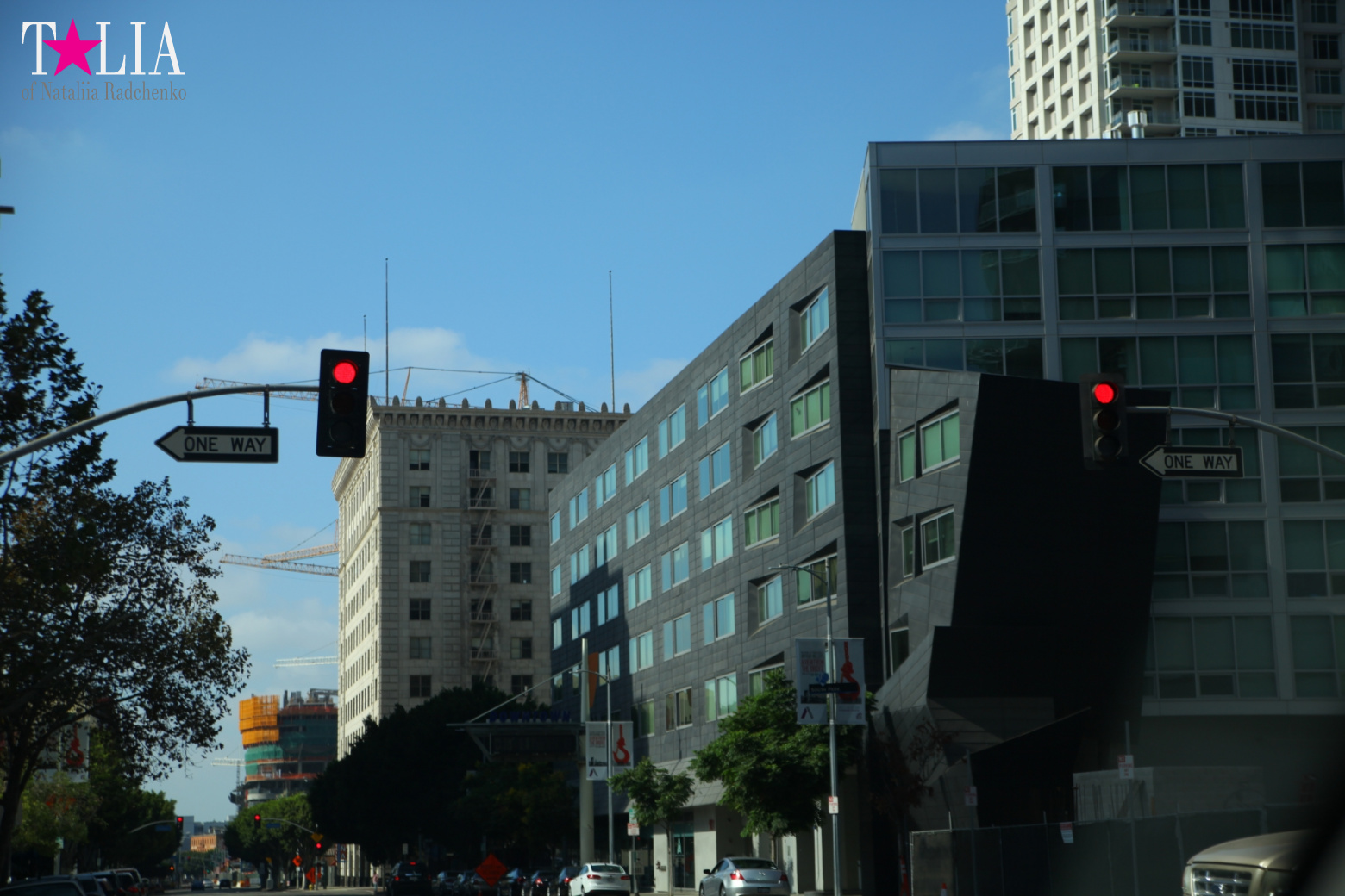 Даунтаун Лос Анджелеса + Знак LAX (Калифорния)